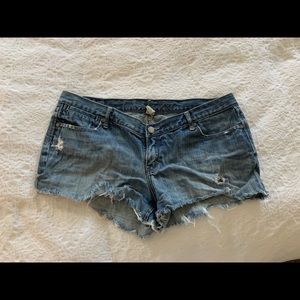 Abercrombie & Fitch Distressed Denim Shorts Sz 10
